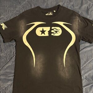 Hellstar Black Graphic T-Shirt Balenciaga streetwear